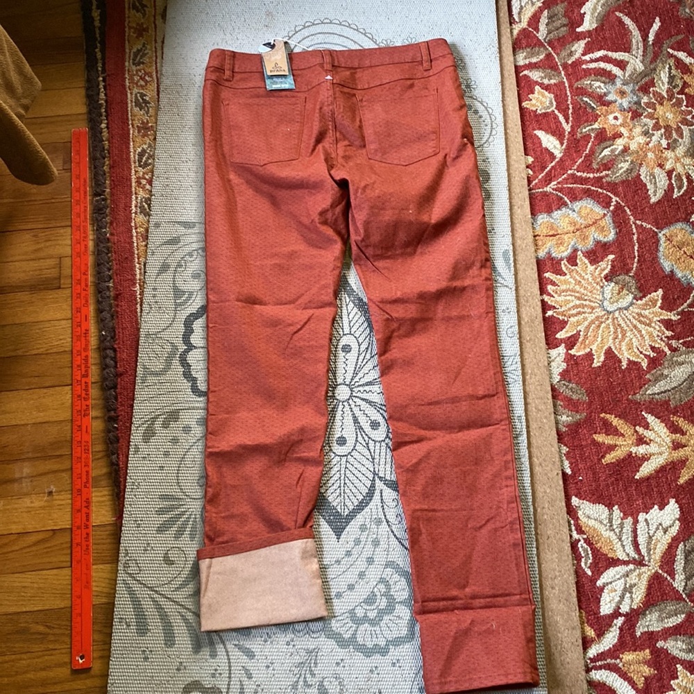 PrAna Kara Jeans Picante Dots organic cotton low rise fitted 12 stretchy NWT - Picture 2 of 9